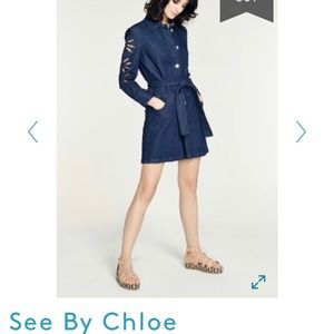 See by Chloe denim romper